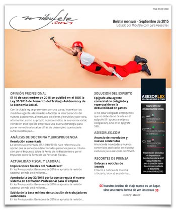 Bolet�n mensual septiembre 2015